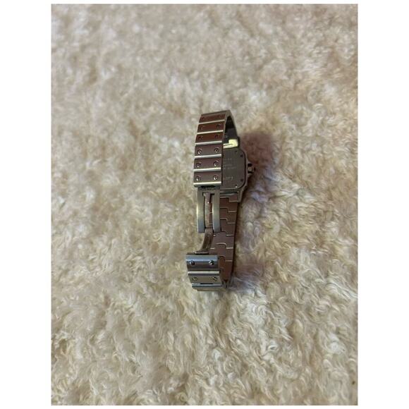 CARTIER SANTOS‎ WATCH Silver/Blue Water Repelant / Stainless Steel 40MM - Picture 7 of 14